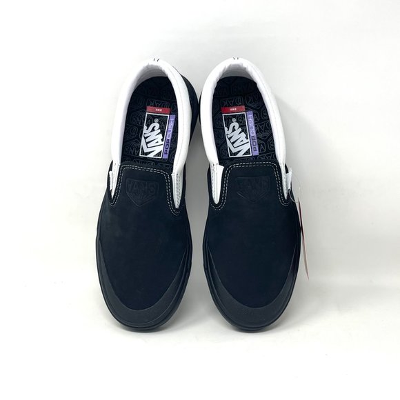 💖MEGA SALE💖VANS Bmx Slip On  Skate Dak Black White    SB Womens VN0A5HEY39M - Picture 6 of 11